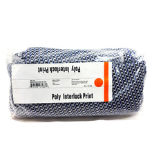 Load image into Gallery viewer, (3 Yards Cut) Poly Knit Geometric Print, Blue/Black