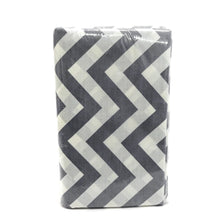 Load image into Gallery viewer, (3 Yards Cut) Poly Cotton Chevron Print Fabric, Gray