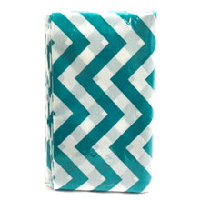 Load image into Gallery viewer, (3 Yards Cut) Poly Cotton Chevron Print Fabric, Teal