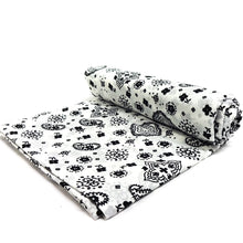 Load image into Gallery viewer, (3 Yards Cut) Poly Cotton Bandana Print Fabric, White