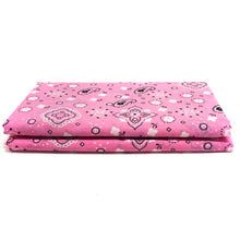 Load image into Gallery viewer, (3 Yards Cut) Poly Cotton Bandana Print Fabric, Pink