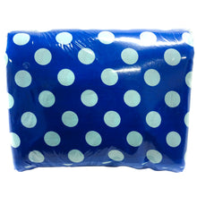 Load image into Gallery viewer, 100% Cotton Print Quilting Fabric, (8 Yards Cut), Blue/White Large Dots