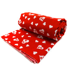 Load image into Gallery viewer, (3 Yards Cut) Poly Cotton Pets Print Fabric, Red