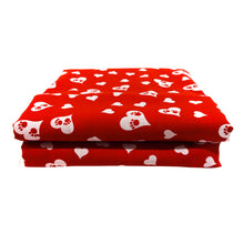 Load image into Gallery viewer, (3 Yards Cut) Poly Cotton Pets Print Fabric, Red