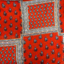 Load image into Gallery viewer, (3 Yards Cut) Chiffon Scarf Patch Print Fabric, Red