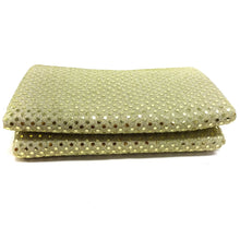 Load image into Gallery viewer, (3 Yards Cut) Spangle Sequin Glitter Knit Fabric, Gold