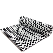 Load image into Gallery viewer, (3 Yards Cut) Soft Poly Cotton Geometric Print Fabric, White/Black