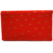 Load image into Gallery viewer, (3 Yards Cut) Soft Poly Cotton Gold Glitter Print Fabric, Red, Anchor Glitter