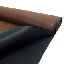 Load image into Gallery viewer, Faux Leather Upholstery Fabric, Alligator Print, Brown