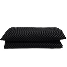 Load image into Gallery viewer, Faux Leather Upholstery Fabric, Checkers Print, Black