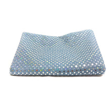 Load image into Gallery viewer, (3 Yards Cut) Spangle Sequin Glitter Knit Fabric, Denim Ice Blue