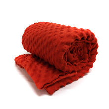 Load image into Gallery viewer, (2 Yards Cut) Soft Puffy Dot Fleece, Red