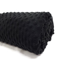 Load image into Gallery viewer, (2 Yards Cut) Soft Puffy Dot Fleece, Black