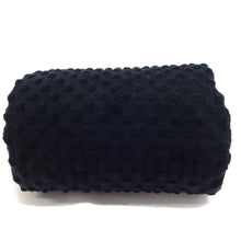 Load image into Gallery viewer, (2 Yards Cut) Soft Puffy Dot Fleece, Black