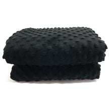 Load image into Gallery viewer, (2 Yards Cut) Soft Puffy Dot Fleece, Black