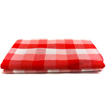 Load image into Gallery viewer, 100% Cotton Print Quilting Fabric, (3 Yards Cut), Red/White 1' Gingham