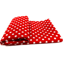 Load image into Gallery viewer, 100% Cotton Print Quilting Fabric, (3 Yards Cut), Red/White Small Dots