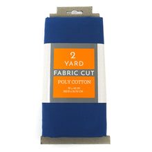 Load image into Gallery viewer, (2 Yards Cut) Craft Quilting Poly Cotton Fabric, Royal