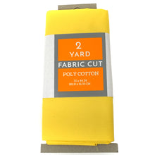 Load image into Gallery viewer, (2 Yards Cut) Craft Quilting Poly Cotton Fabric, Canary