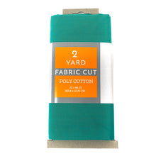 Load image into Gallery viewer, (2 Yards Cut) Craft Quilting Poly Cotton Fabric, Teal