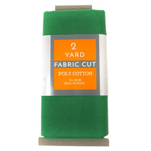 Load image into Gallery viewer, (2 Yards Cut) Craft Quilting Poly Cotton Fabric, Kelly