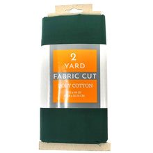 Load image into Gallery viewer, (2 Yards Cut) Craft Quilting Poly Cotton Fabric, Hunter Green