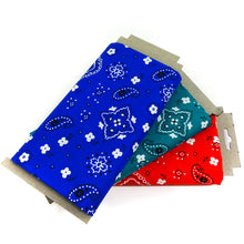 Load image into Gallery viewer, Shason Textile (2 Yards) Pack of 3 Poly Cotton Theme Bundle for Crafts and Projects, Bandana Prints