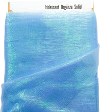 Load image into Gallery viewer, (2 Yards Cut) 58"/60" Wide Iridescent Organza Fabric by The Yard, Blue