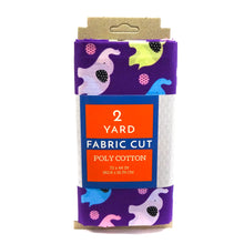 Load image into Gallery viewer, (2 Yards Cut) Poly Cotton Fabric, Pet Lovers, Elephant Pets