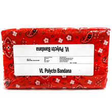 Load image into Gallery viewer, (3 Yards Cut) Poly Cotton Bandana Print Fabric, Red