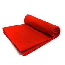 Load image into Gallery viewer, (3 Yards Cut) Soft Poly Cotton Gold Glitter Print Fabric, Red, Anchor Glitter