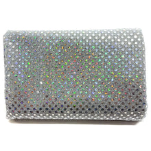 Load image into Gallery viewer, (3 Yards Cut) Spangle Sequin Glitter Knit Fabric, White Silver