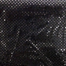 Load image into Gallery viewer, (3 Yards Cut) Spangle Sequin Glitter Knit Fabric, Black