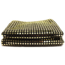 Load image into Gallery viewer, (3 Yards Cut) Spangle Sequin Large Glitter Knit Fabric, Gold