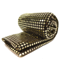 Load image into Gallery viewer, (3 Yards Cut) Spangle Sequin Large Glitter Knit Fabric, Gold