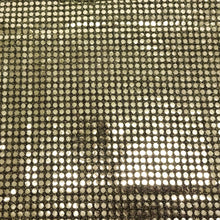 Load image into Gallery viewer, (3 Yards Cut) Spangle Sequin Large Glitter Knit Fabric, Gold