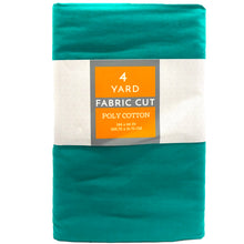 Load image into Gallery viewer, (4 Yards Cut) Craft Quilting Poly Cotton Fabric, Teal