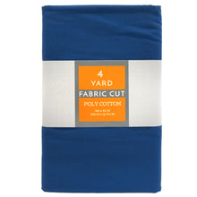 Load image into Gallery viewer, (4 Yards Cut) Craft Quilting Poly Cotton Fabric, Royal