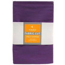 Load image into Gallery viewer, (4 Yards Cut) Craft Quilting Poly Cotton Fabric, Purple