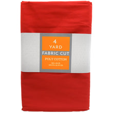 Load image into Gallery viewer, (4 Yards Cut) Craft Quilting Poly Cotton Fabric, Red