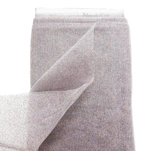 Load image into Gallery viewer, (10 Yards Cut) Polymesh Glitter Precut Fabric for Quilting Projects and Sewing, White