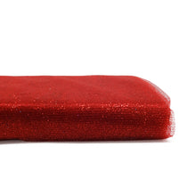 Load image into Gallery viewer, (10 Yards Cut) Polymesh Glitter Precut Fabric for Quilting Projects and Sewing, Red