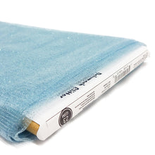 Load image into Gallery viewer, (10 Yards Cut) Polymesh Glitter Precut Fabric for Quilting Projects and Sewing, Ice Blue