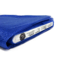 Load image into Gallery viewer, (10 Yards Cut) Polymesh Glitter Precut Fabric for Quilting Projects and Sewing, Cobalt