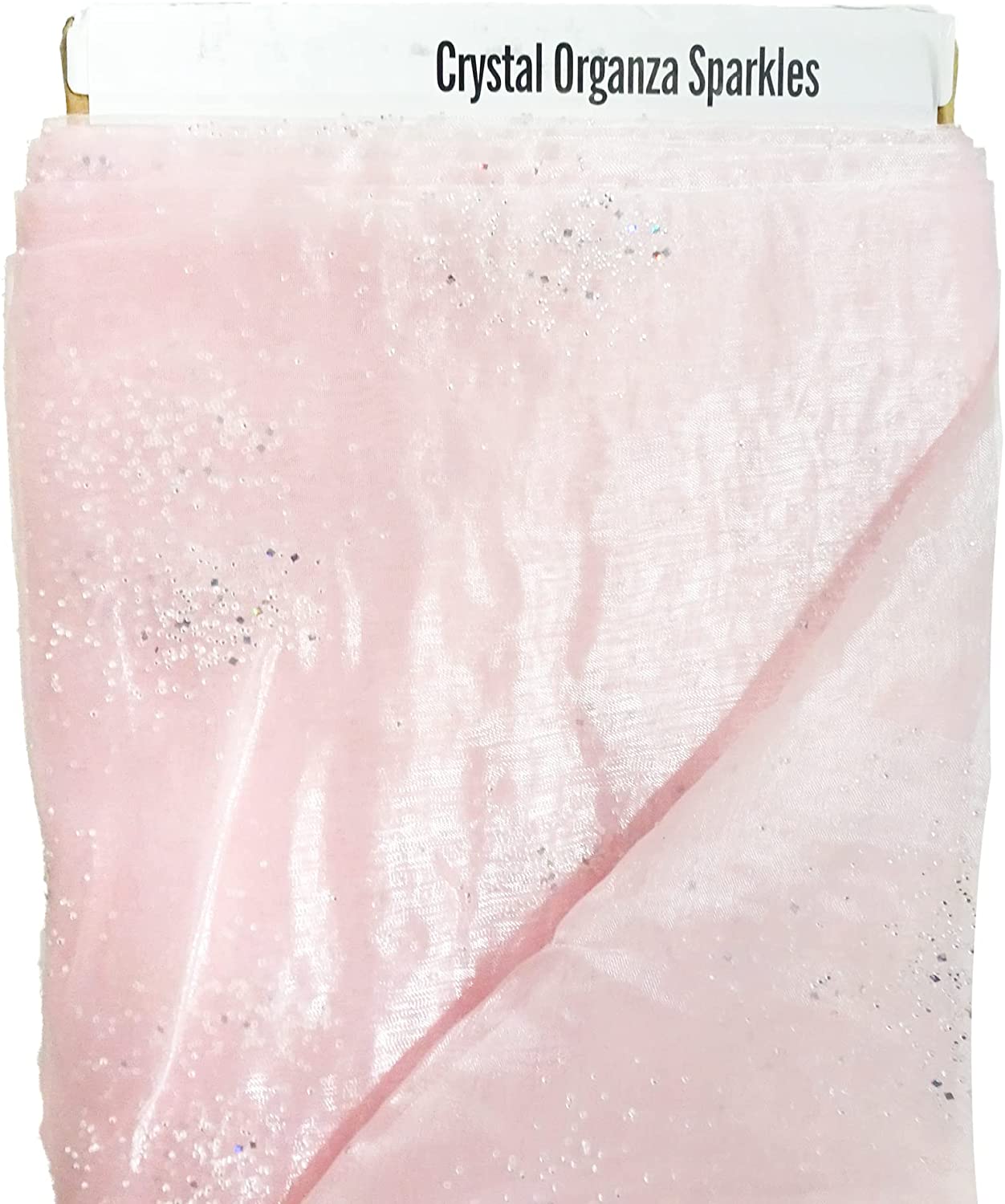 Sparkle Organza - 45-inches Azalea By the 25YD Roll main image 1