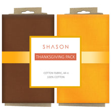 Load image into Gallery viewer, Shason Textile (3 Yards) Pack of 2 100% Cotton Theme Bundle for Crafts and Projects, Thanksgiving Pack