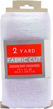 Load image into Gallery viewer, (2 Yards Cut) 58"/60" Wide Iridescent Organza Fabric by The Yard, White