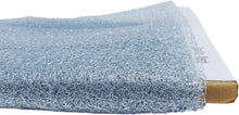 Load image into Gallery viewer, (3 Yards Cut) Polymesh Glitter Precut Fabric for Quilting Projects and Sewing, Light Blue