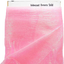 Load image into Gallery viewer, (2 Yards Cut) 58"/60" Wide Iridescent Organza Fabric by The Yard, Pink