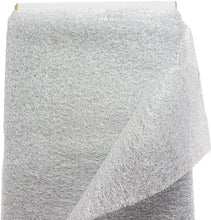 Load image into Gallery viewer, (3 Yards Cut) Polymesh Glitter Precut Fabric for Quilting Projects and Sewing, Silver